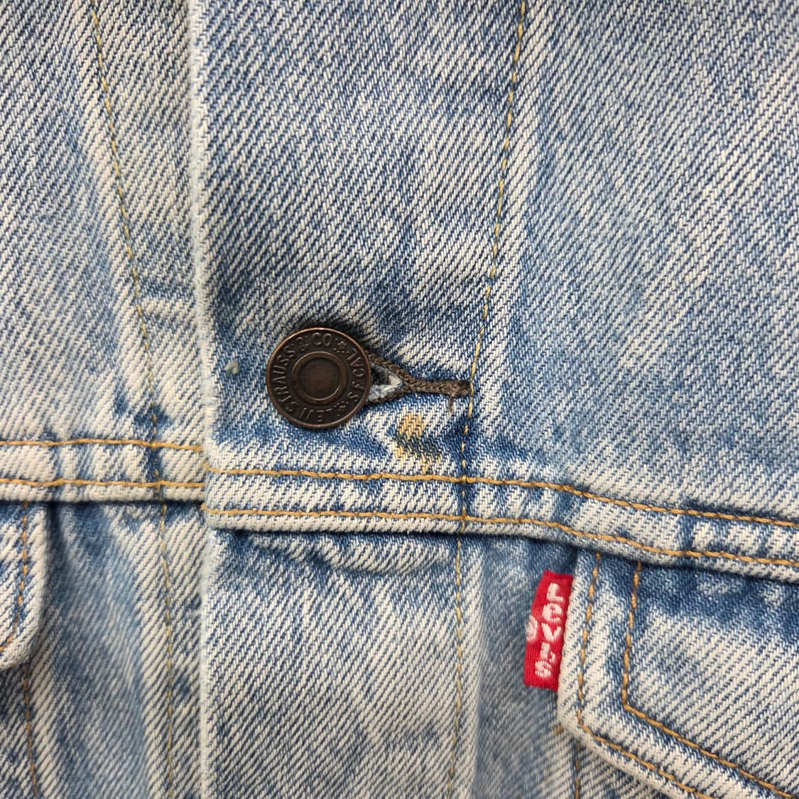 리바이스 데님 청자켓 남S 상품이미지3