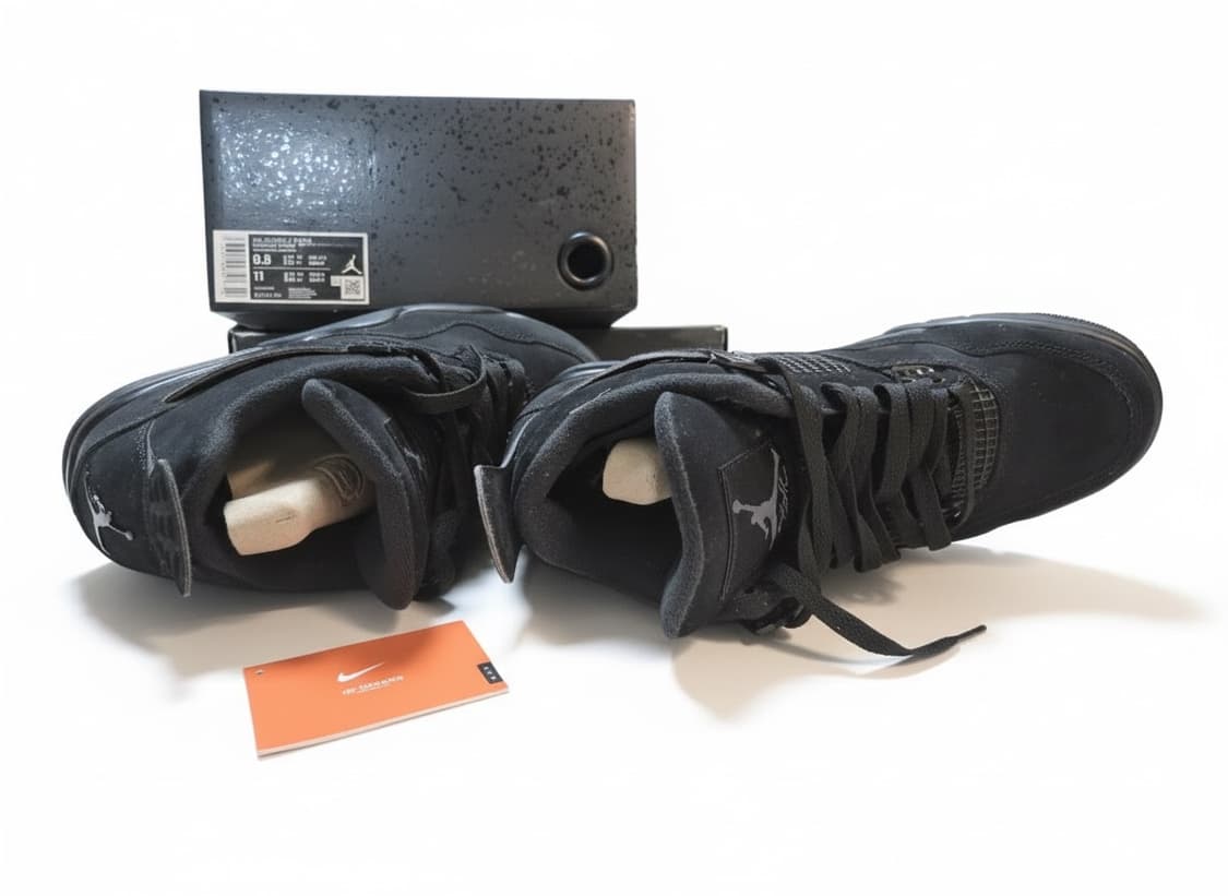 조던 4 레트로 블랙 캣 2006 (풀박) 상품이미지3