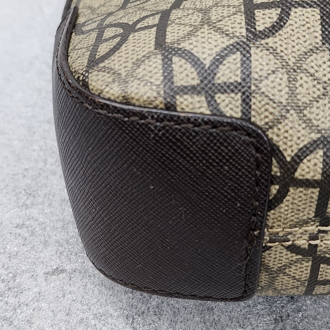 빈폴 정품 브라운 패턴 크로스백 28x27cm 상품이미지7