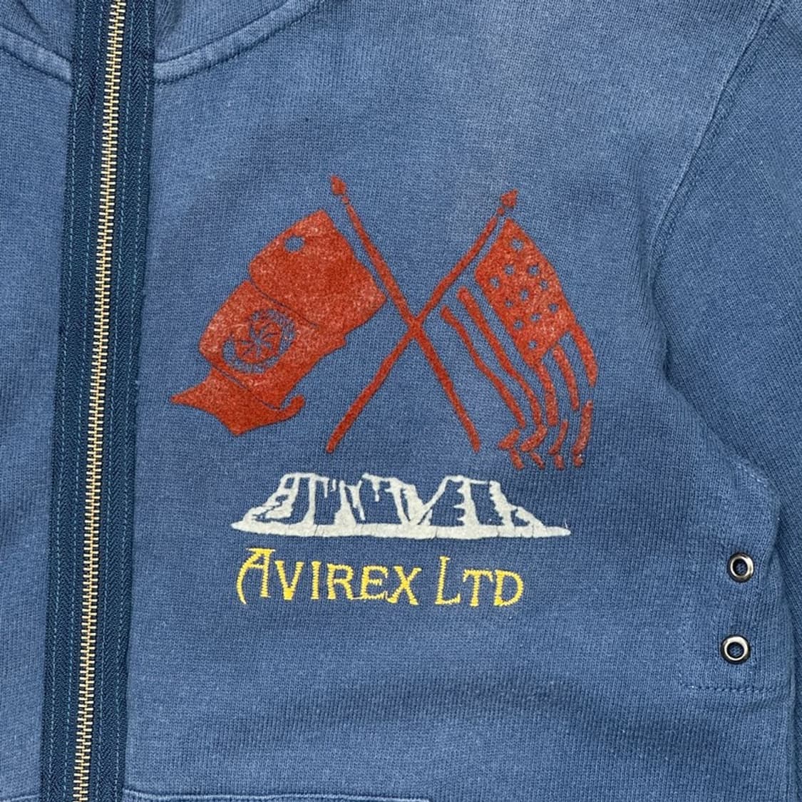 AVIREX 일본판 후드 집업 M 상품이미지4