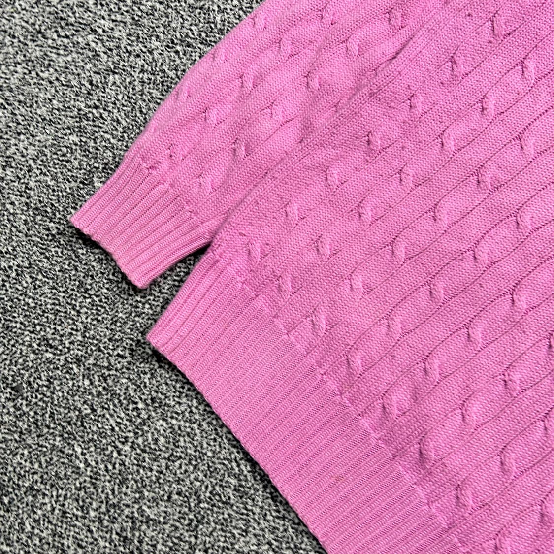 폴로 (POLO RalphLauren)핑크 케이블 니트 상품이미지3