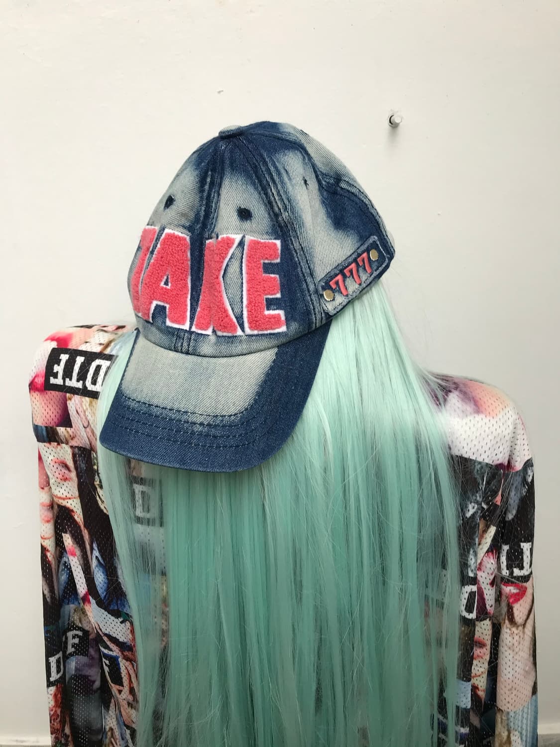 Y2K girl Neon pink Cap  상품이미지5