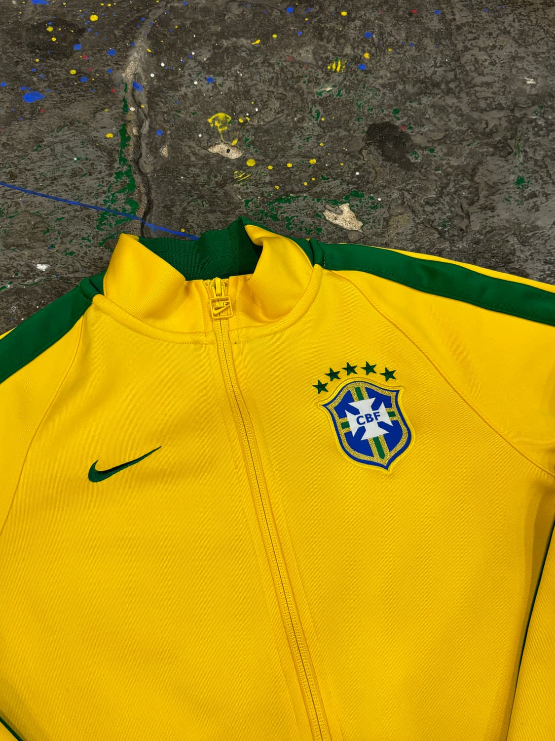 나이키 브라질 옐로우 져지 집업 트랙탑 상품이미지6