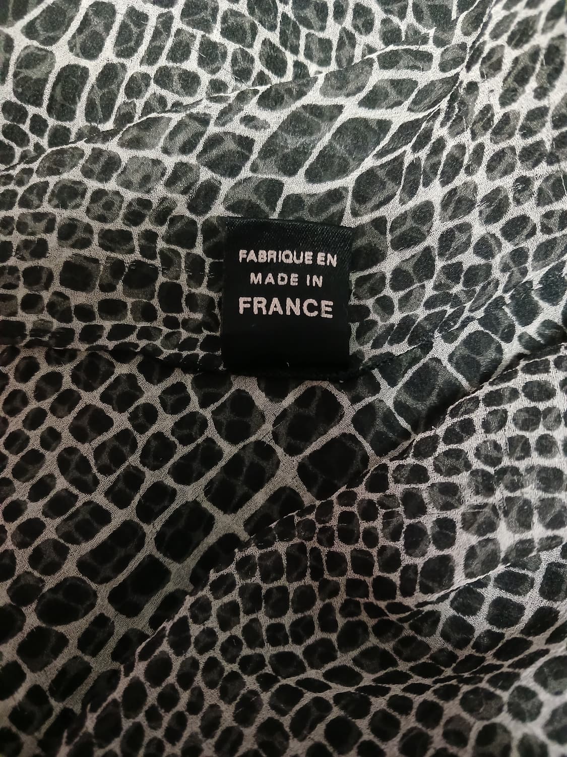 갸루 레오파드 실크 스카프  상품이미지2