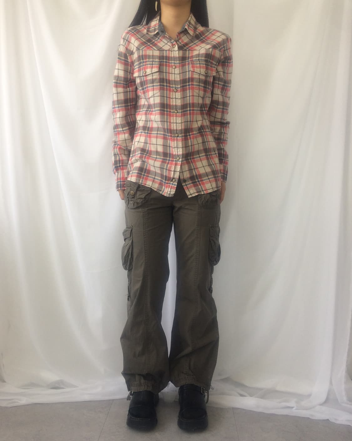 Check pattern shirt 상품이미지1