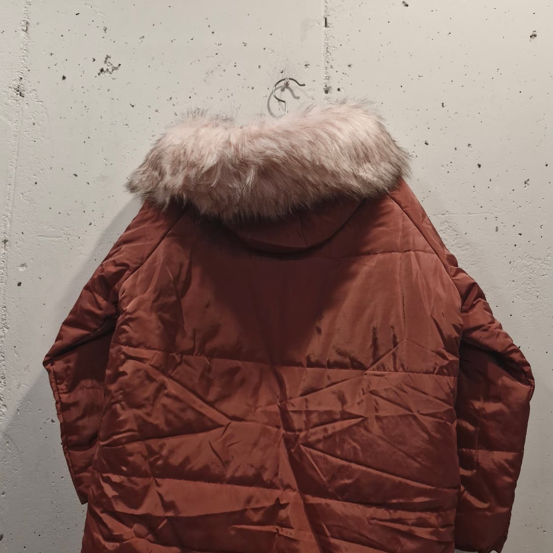 말린장미색 퍼 야상 롱 패딩 F 새상품 상품이미지5