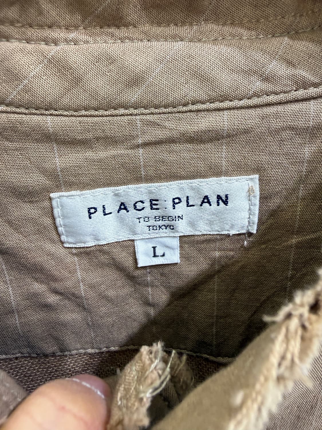 PLACE PLAN 퀼팅 스트라이프 자켓  상품이미지6