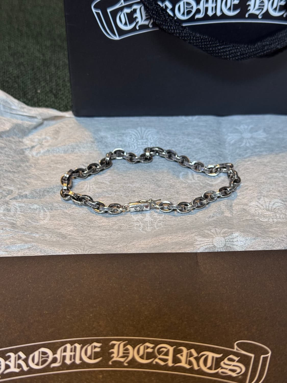 [새제품] 크롬하츠 페이퍼체인 8인치 새제품 풀구성 상품이미지2