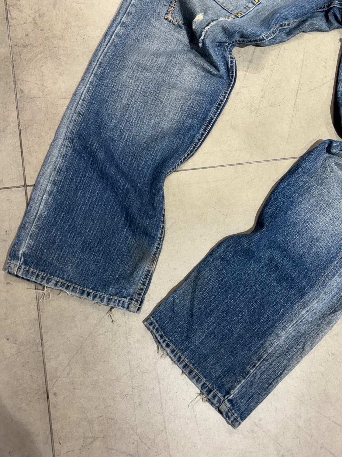 Kissmark 데미지 워싱 데님 팬츠 바지 상품이미지2