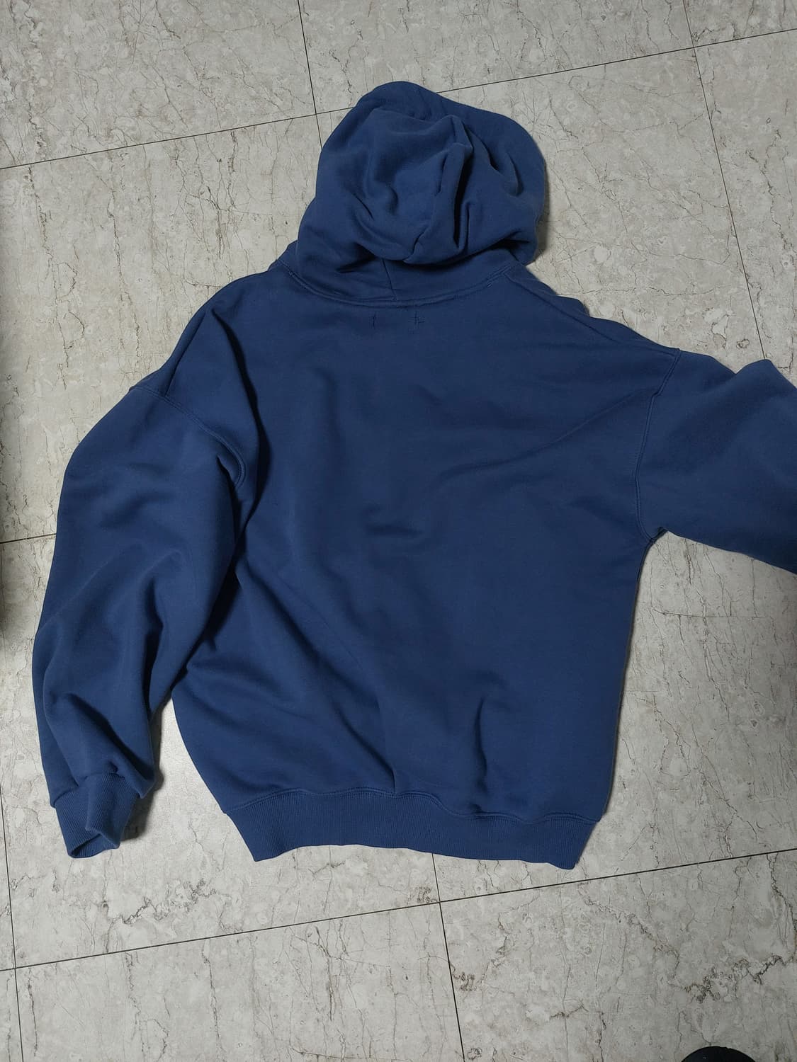 에즈카톤 파란색 무지 후드티 블루 M 상품이미지2