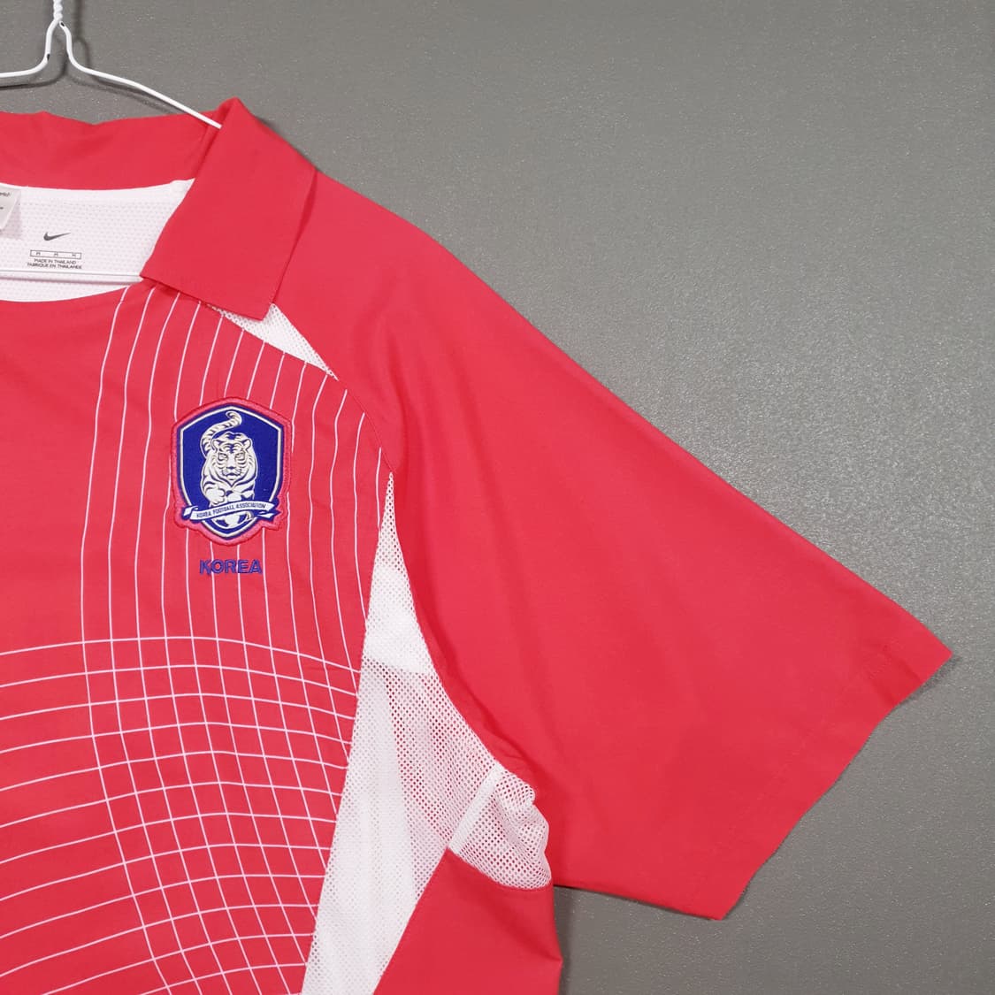 L) 나이키 한국 축구 국대 2002 홈 유니폼 지급용 듀얼레이어 안정환 상품이미지2