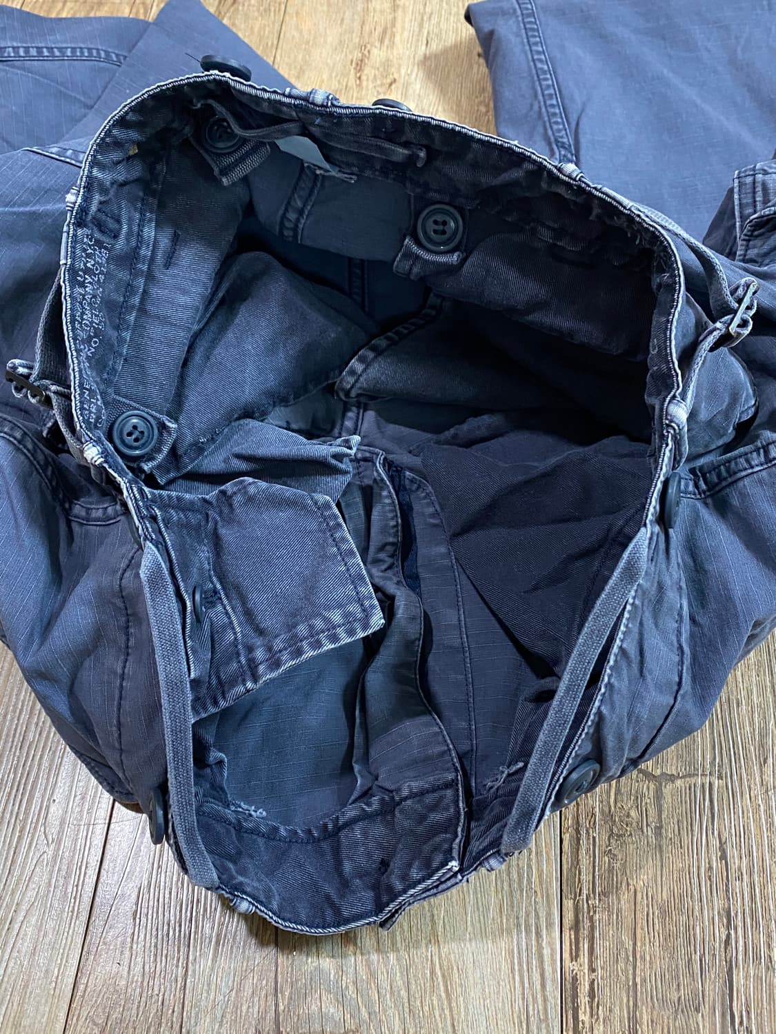 더블알엘 서플라이 가먼트 다잉 립스탑 밀리터리 카고팬츠 네이비 31X30 상품이미지8