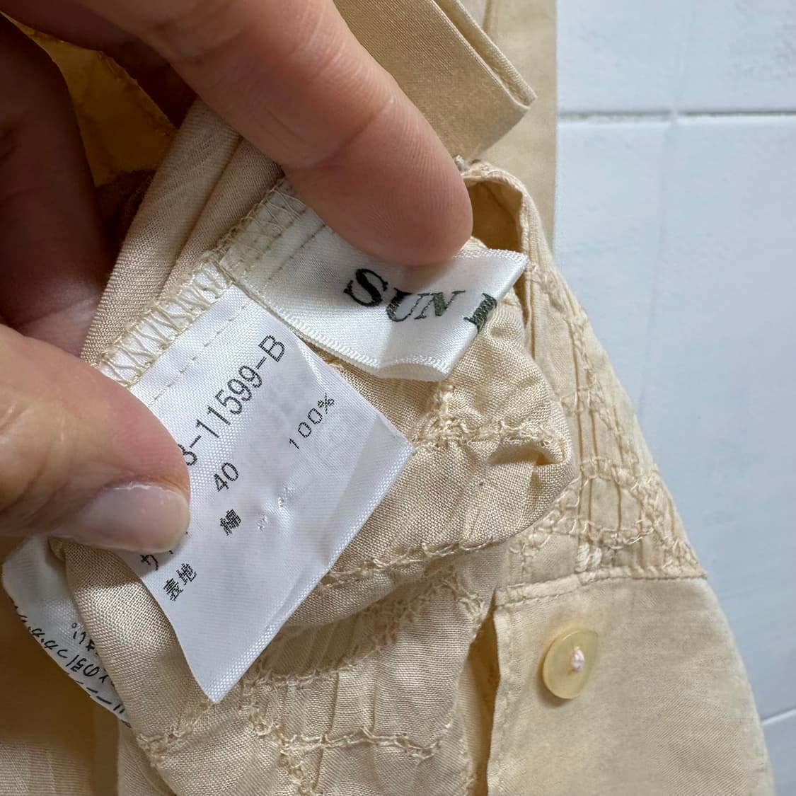 SUN ROSE 자수 디테일 블라우스 40 JPN 상품이미지4