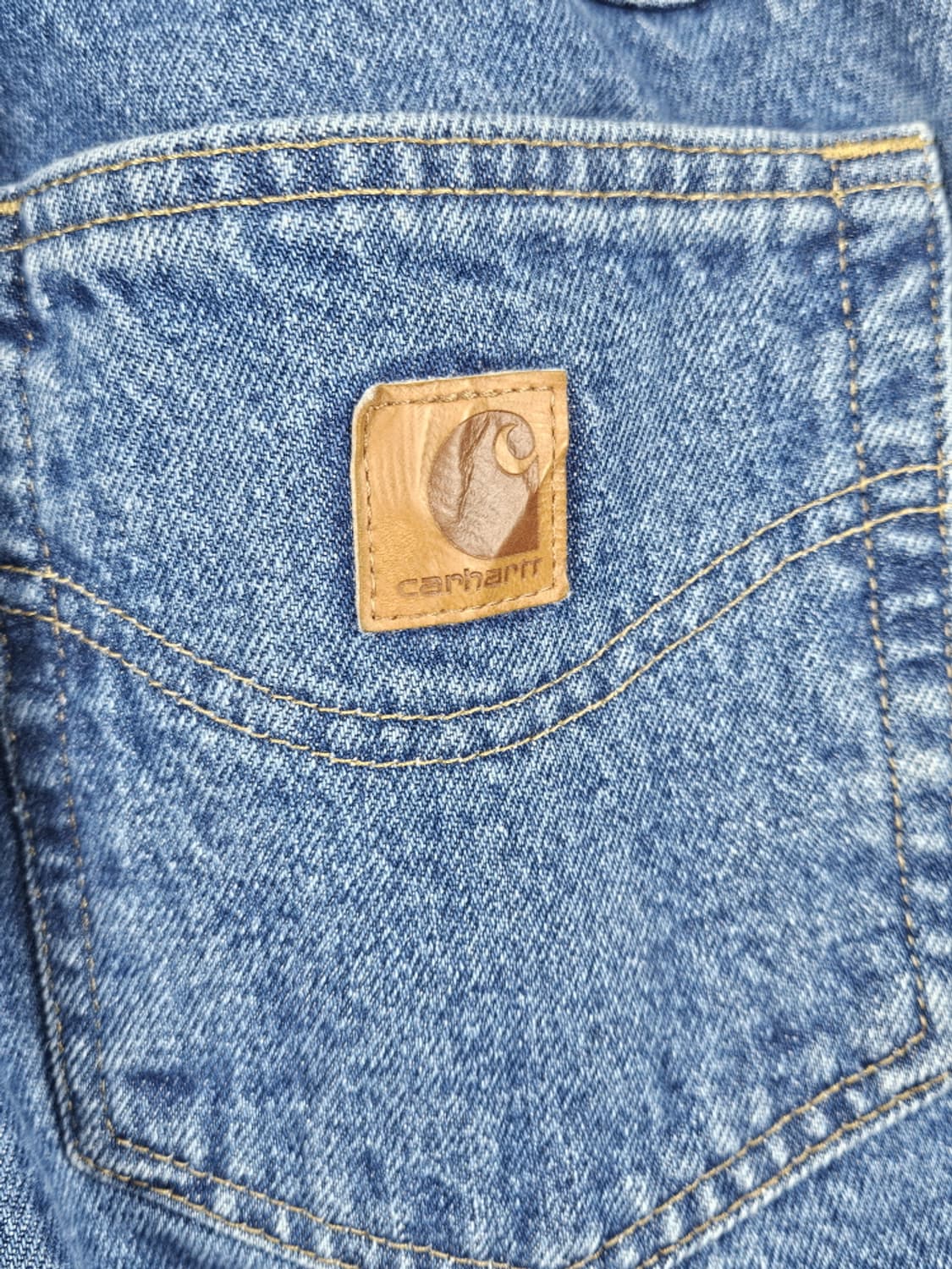 칼하트 밴딩 리메이크 커스텀 데님 워크 팬츠 (40X32) / 10349 상품이미지8