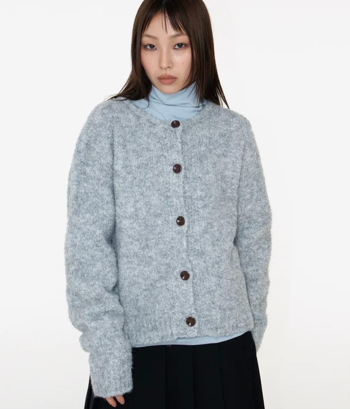 플레이스 스튜디오 베이직 부클 가디건 상품이미지1