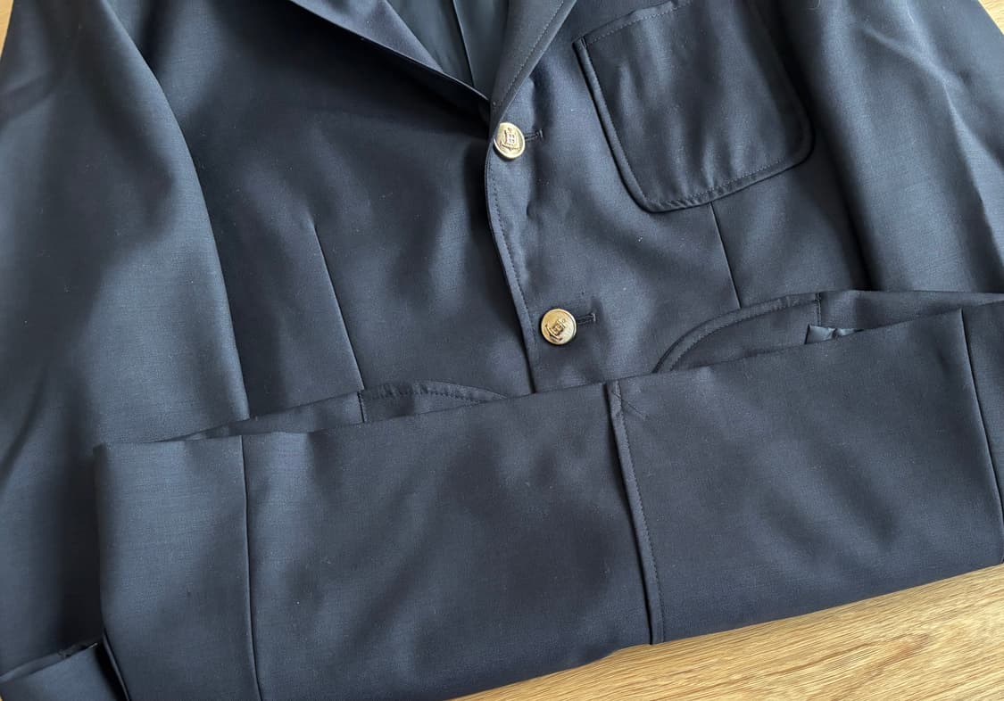 반츠 모 금장 3B 싱글블레이저 S 네이비 상품이미지2