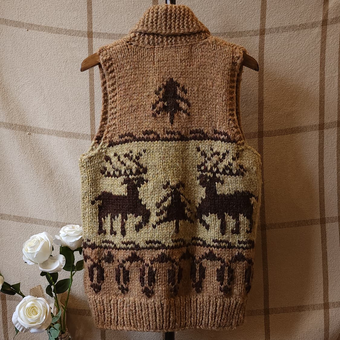 카나타 코위찬 헤비울 스웨터 니트 베스트 카나타 베스트 사슴 상품이미지3