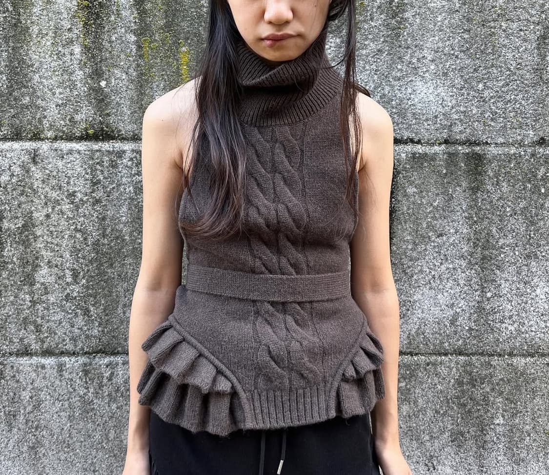 [ulika sanctus] knit halter top 상품이미지1