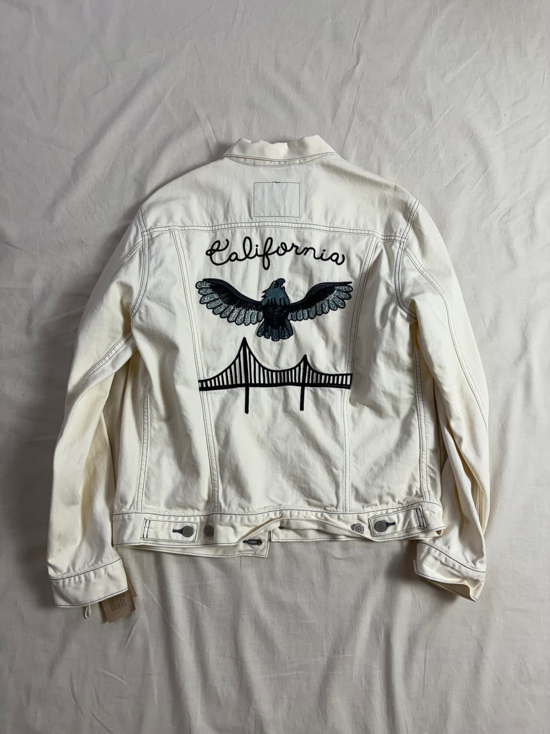 Levis Japan 리바이스 재팬 캘리포니아 자수 데님 트러커 자켓 L 상품이미지2