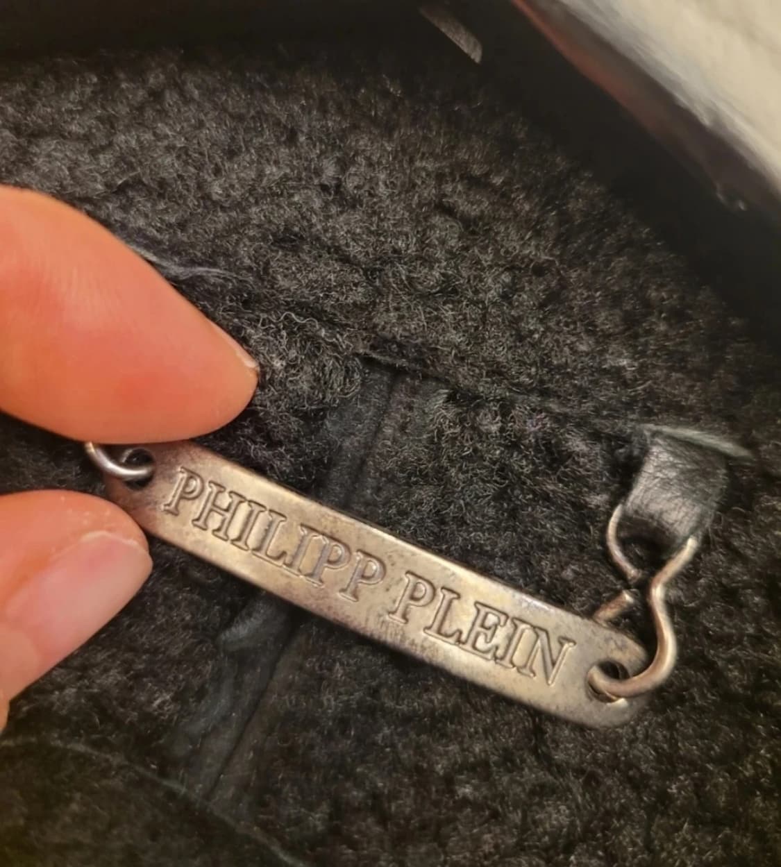 Philipp plein 필립플레인 스컬 블랙 무스탕 자켓 s 상품이미지6