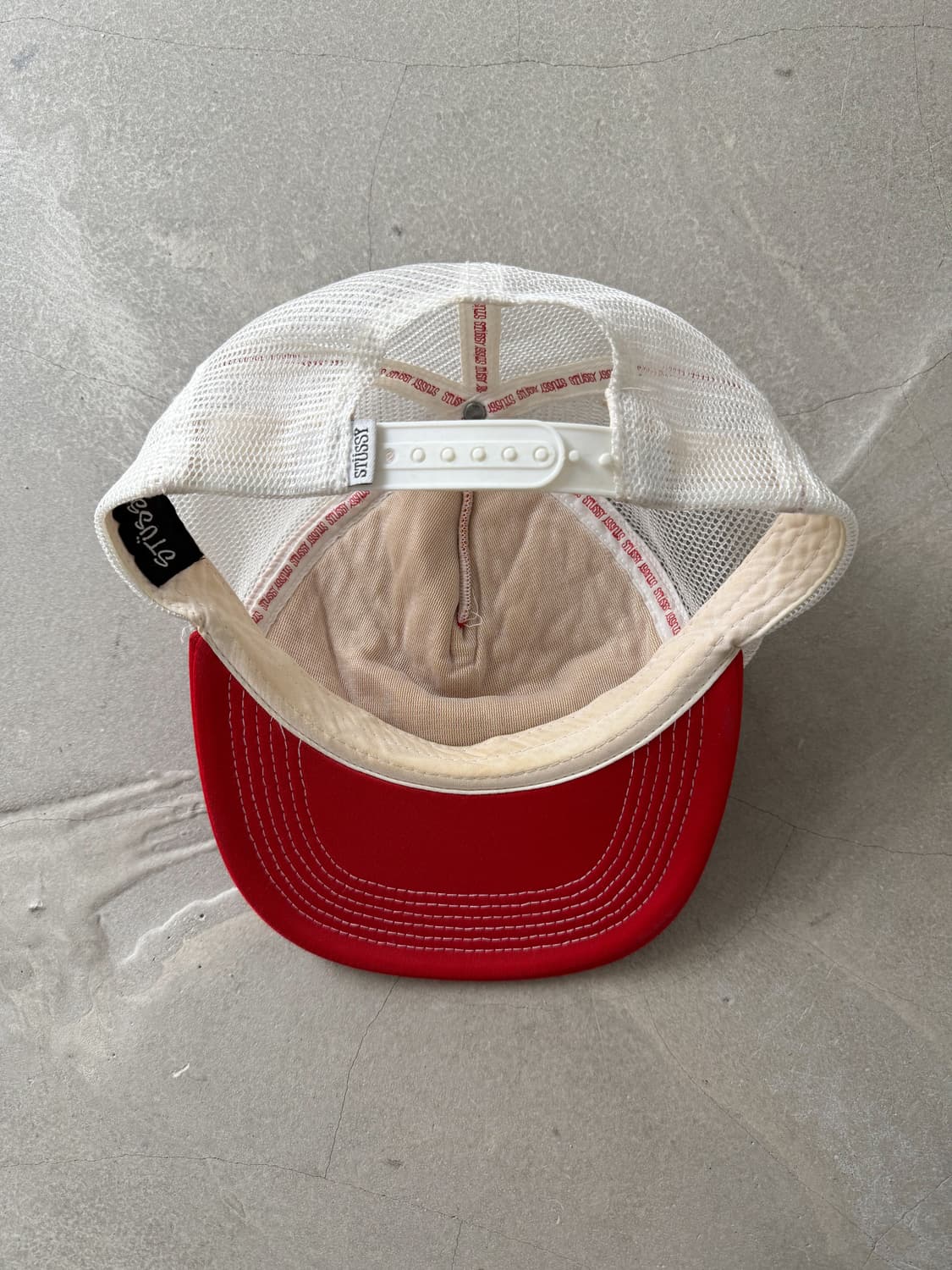 Vintage Stussy Red Trucker Cap 상품이미지6