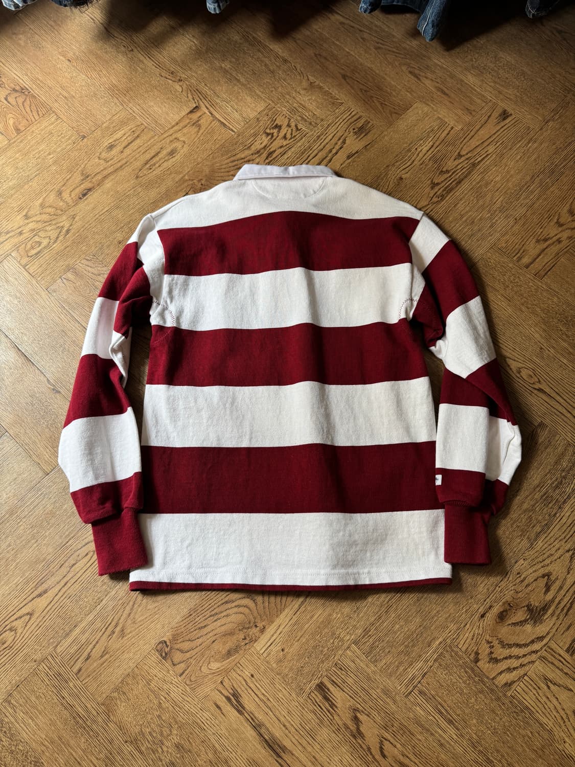 [S]BARBARIAN 바바리안 캐나다제 레드 스트라이프 럭비 티셔츠 상품이미지6