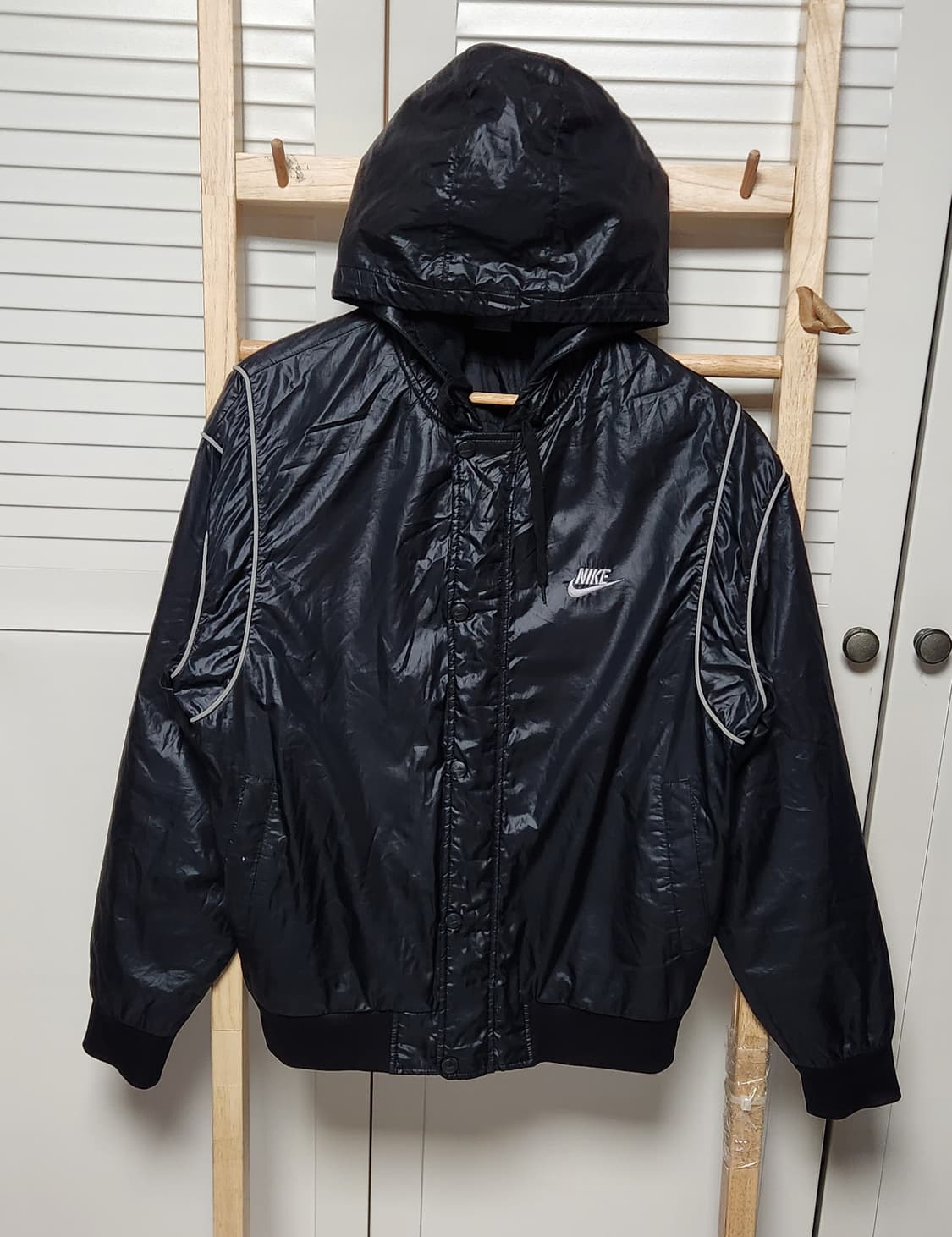 나이키 y2k 블랙 초경량 바람막이 후드 자켓 상품이미지2