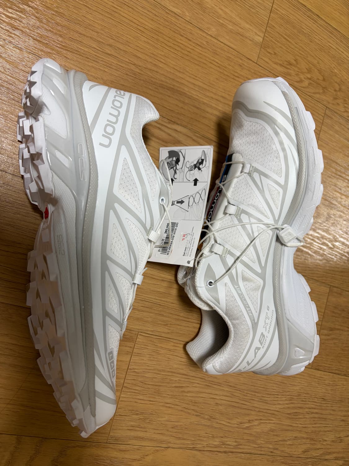 [280] 살로몬 S-LAB XT-6 화이트 스니커즈 새상품 상품이미지2