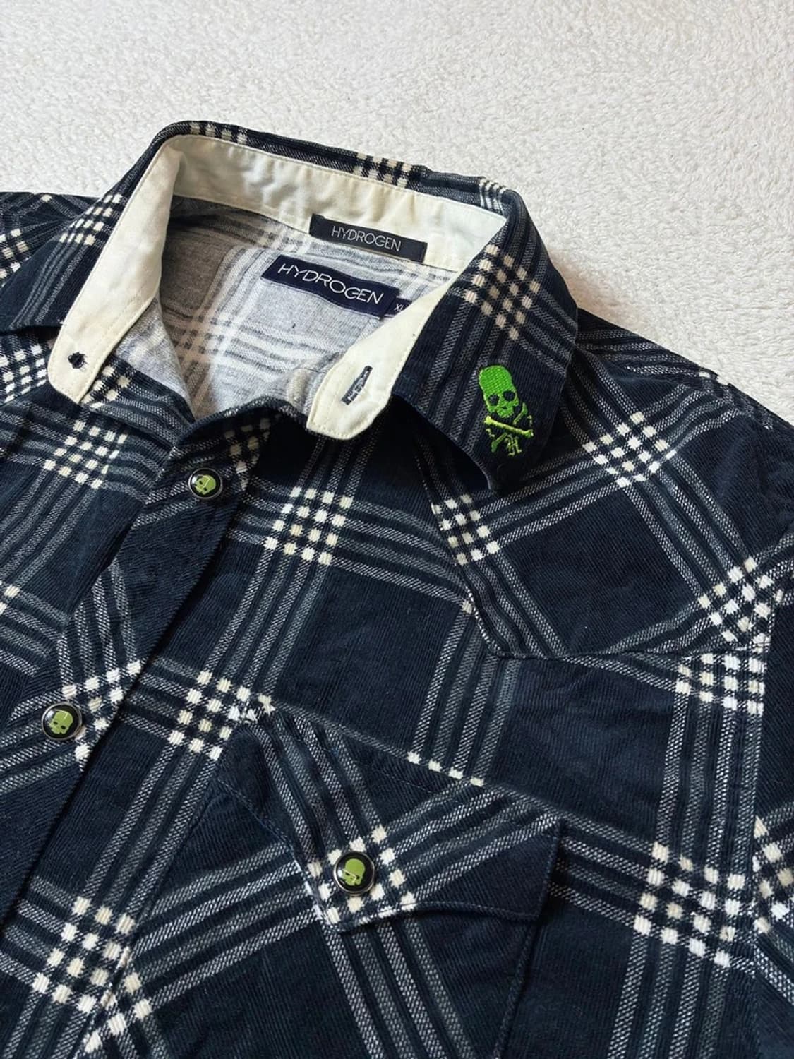 하이드로겐 헤리티지 스컬 플란넬 웨스턴 셔츠 PN7012 상품이미지3
