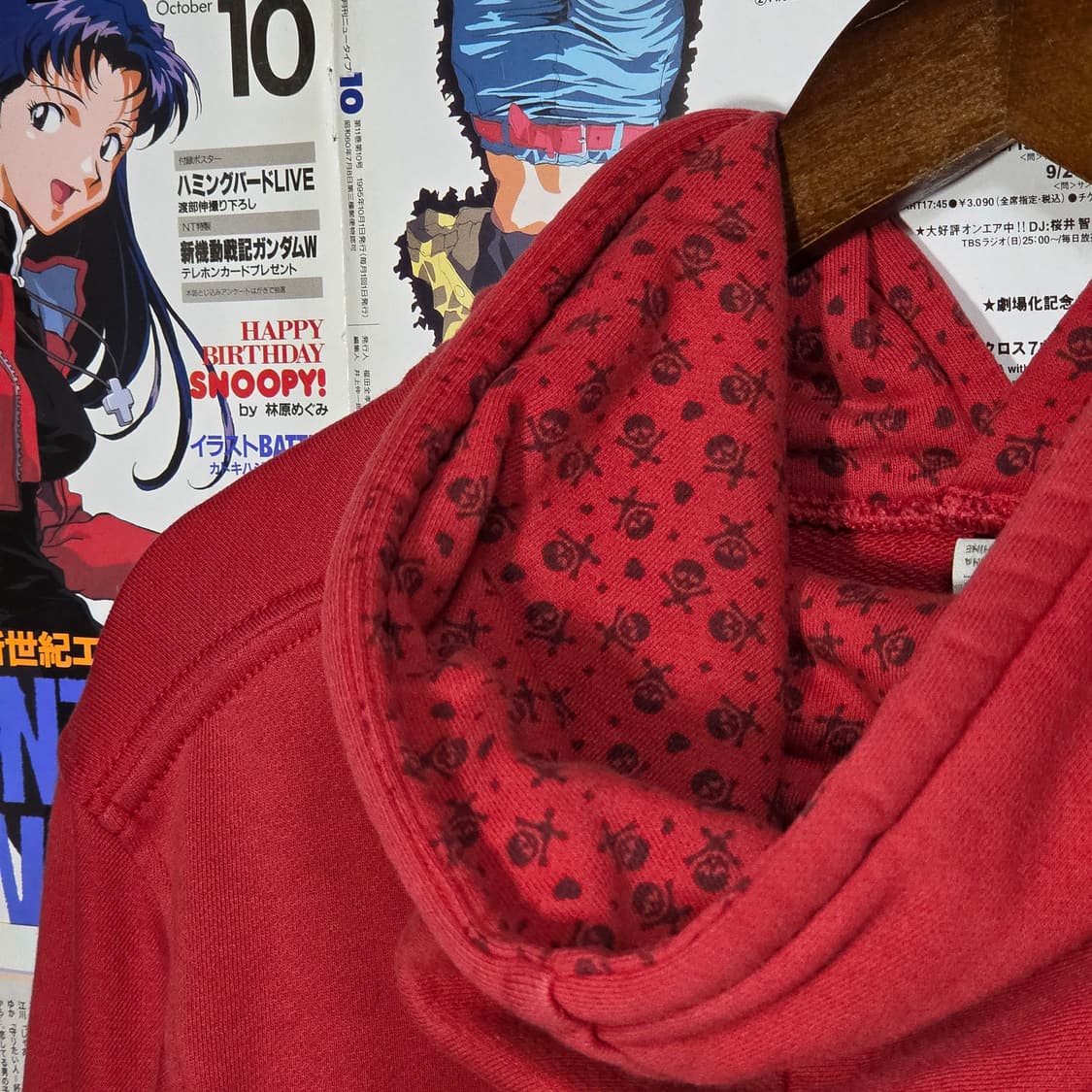 나이키 레드 스컬 프린팅 그래픽 후드티 상품이미지3