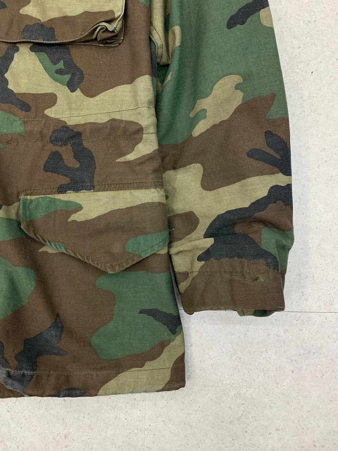 80s 알파 인더스트리 M-65 우드랜드 필드 자켓 상품이미지3