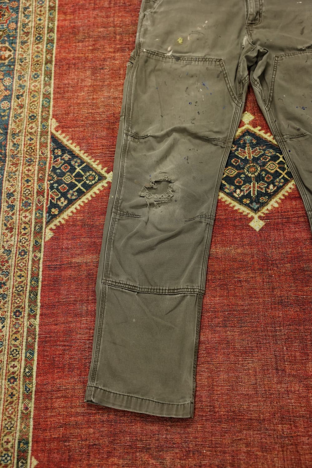 빈티지 칼하트 더블니 디스트레스드 판매 상품이미지2