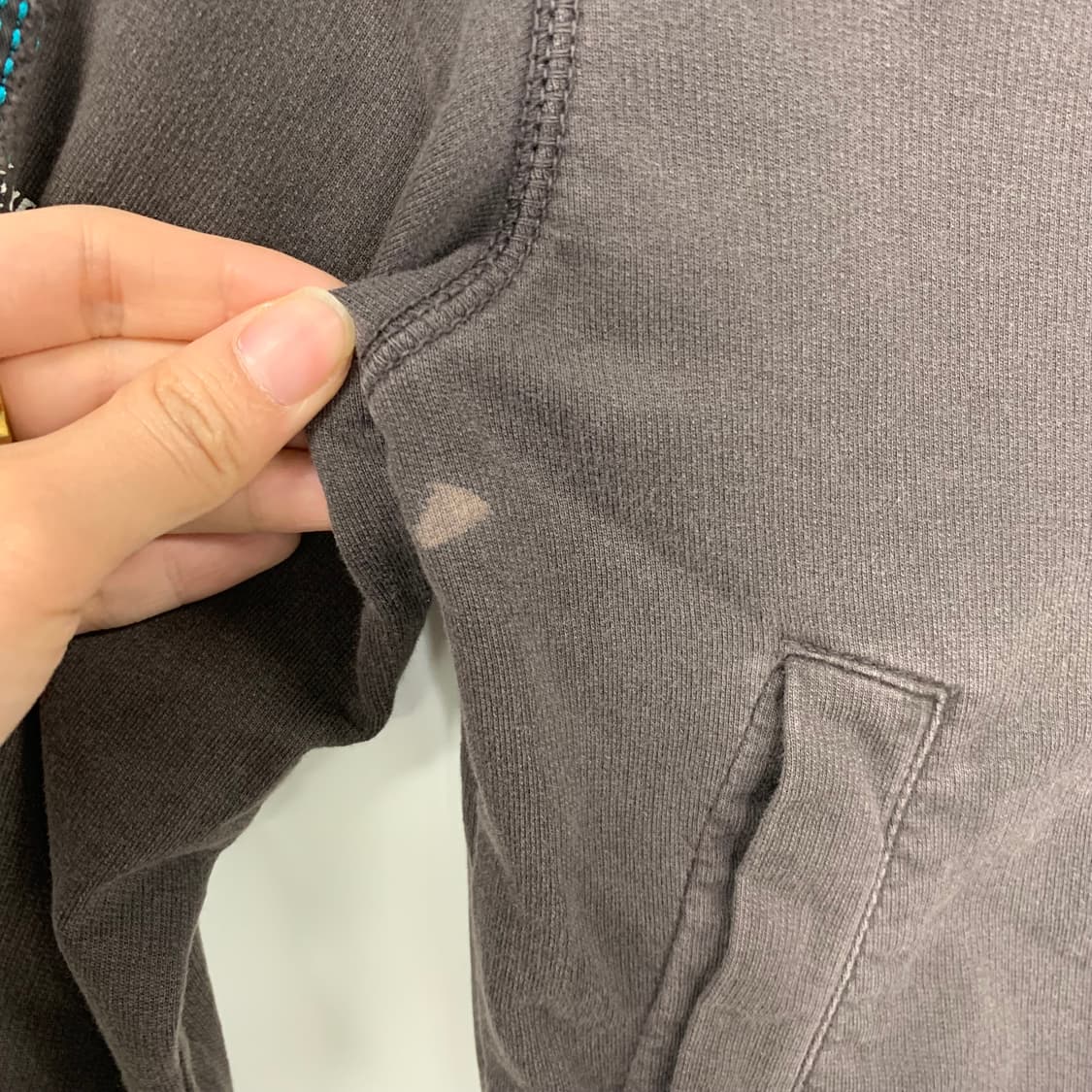 디젤 y2k 와투케 차콜 코튼 집업 상품이미지8