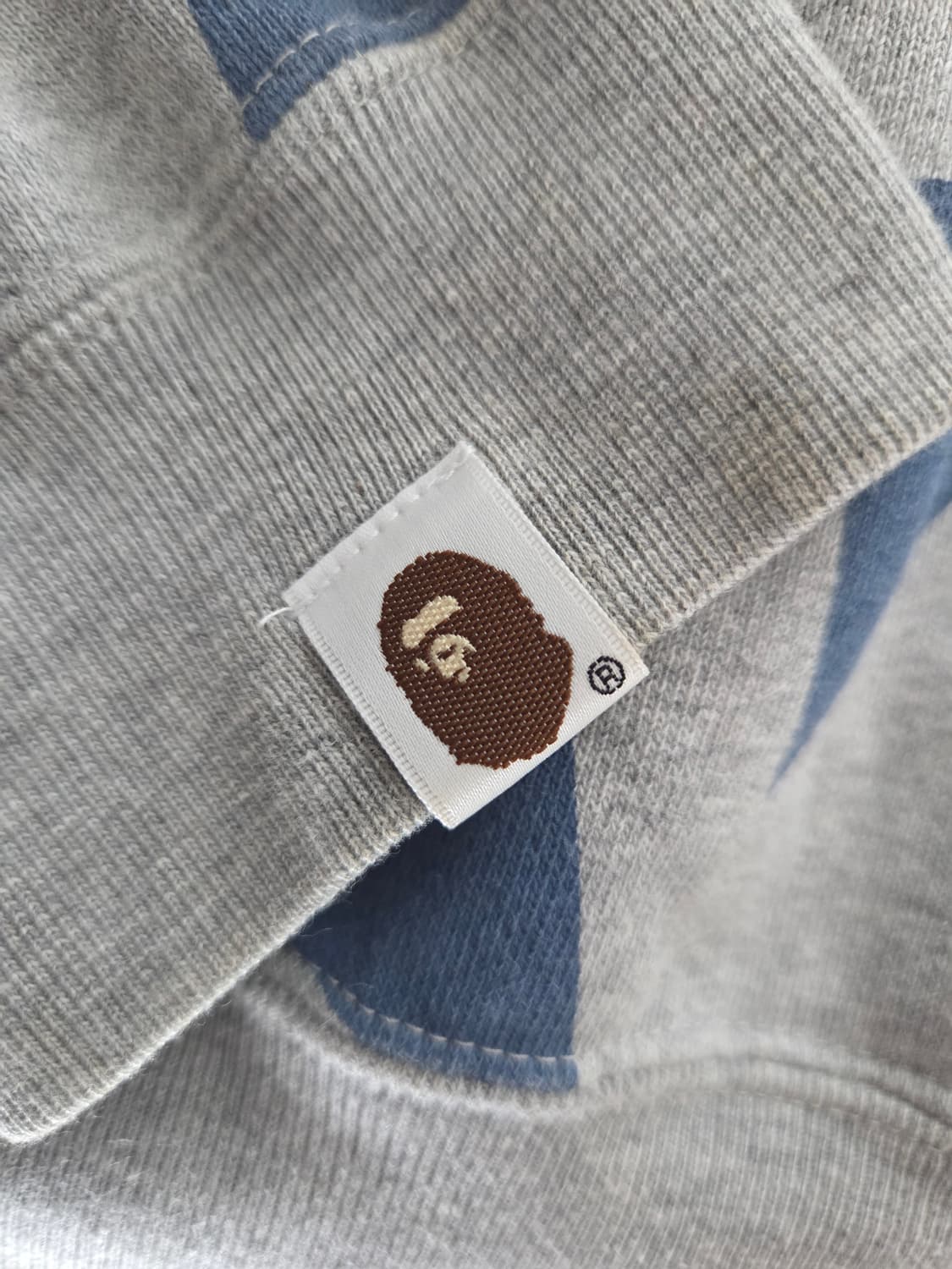 베이프 스타 후드집업 블루 그레이 M 상품이미지5