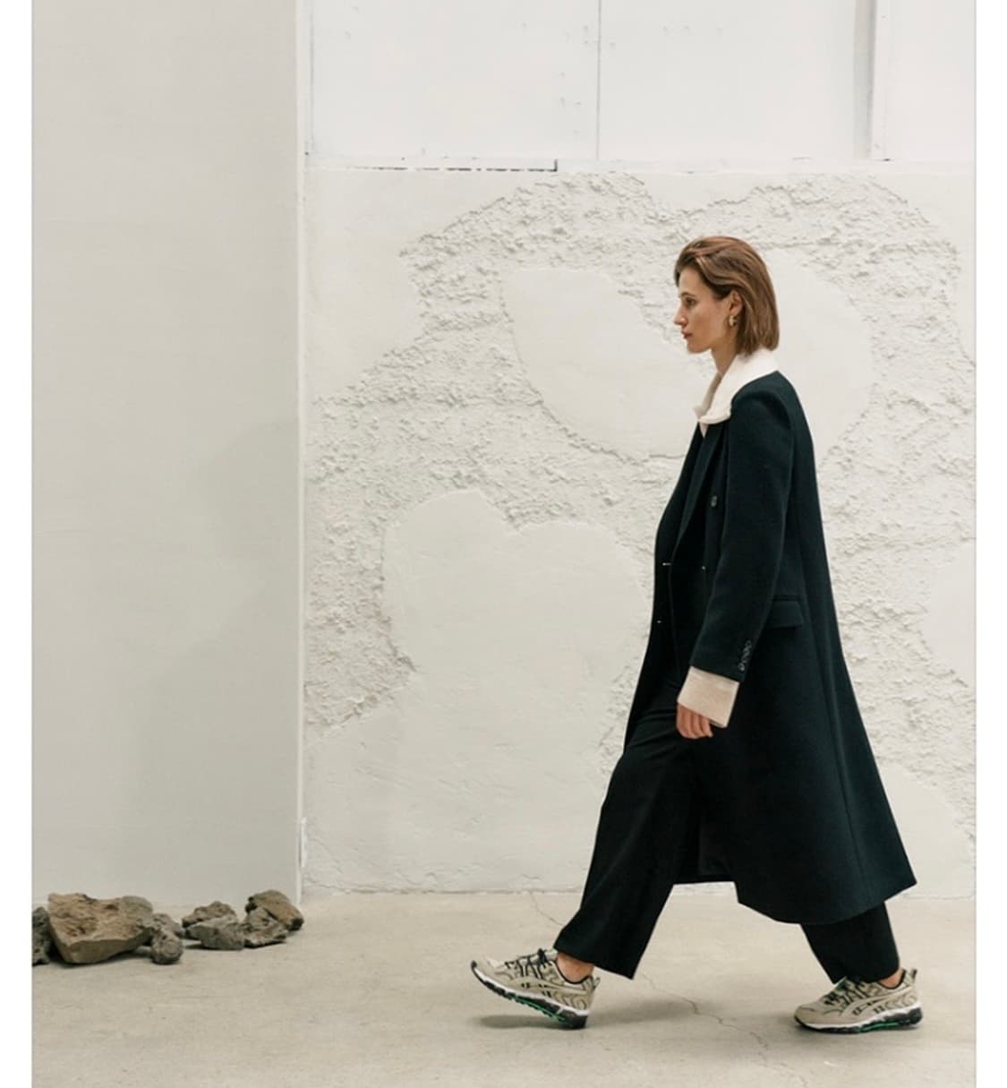  엔오르 베이직 더블 코트 BASIC DOUBLE COAT - BLACK 상품이미지3