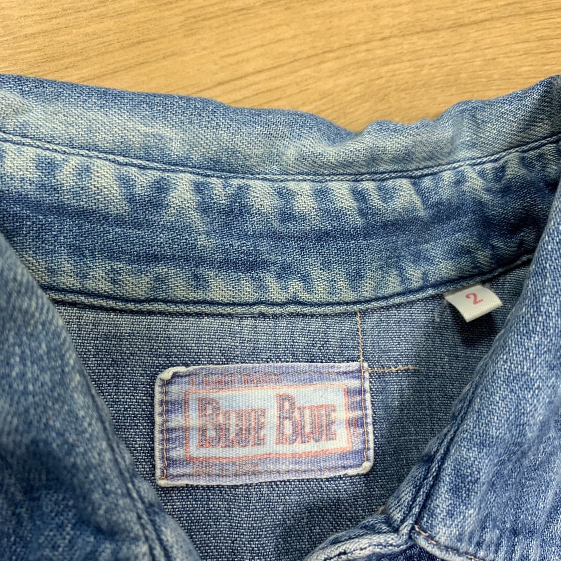 M)Blue Blue japan 블루블루재팬 데님반팔셔츠 상품이미지3