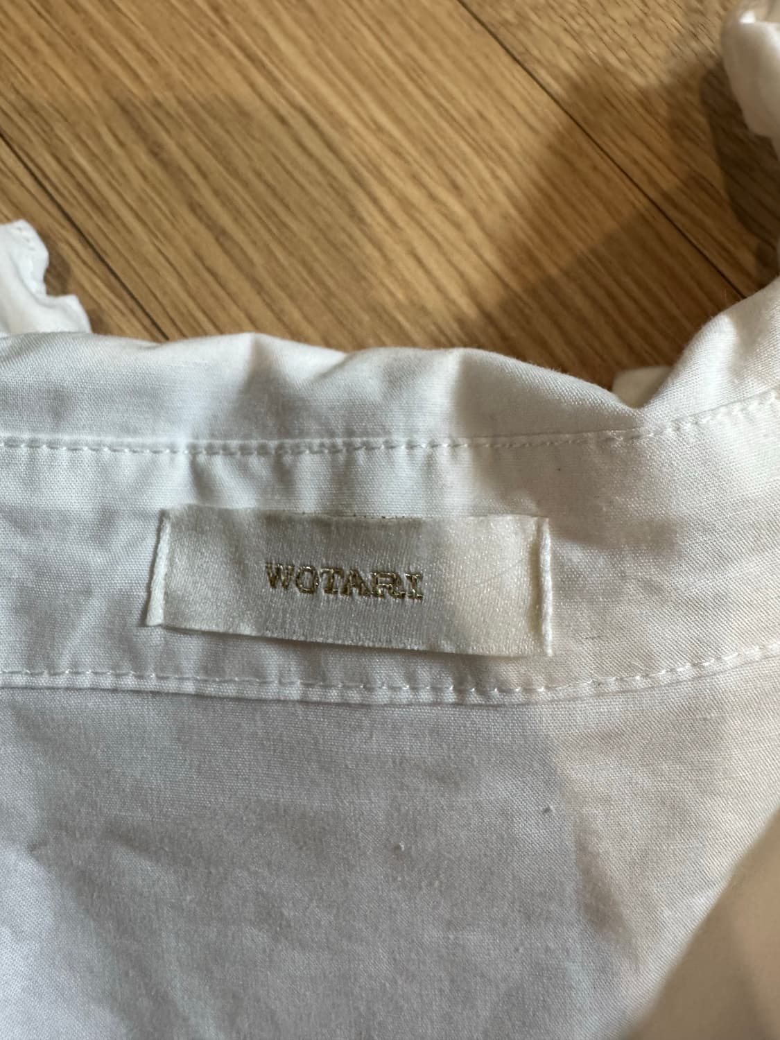 Wotari 우타리 프릴 코튼 블라우스 상품이미지5