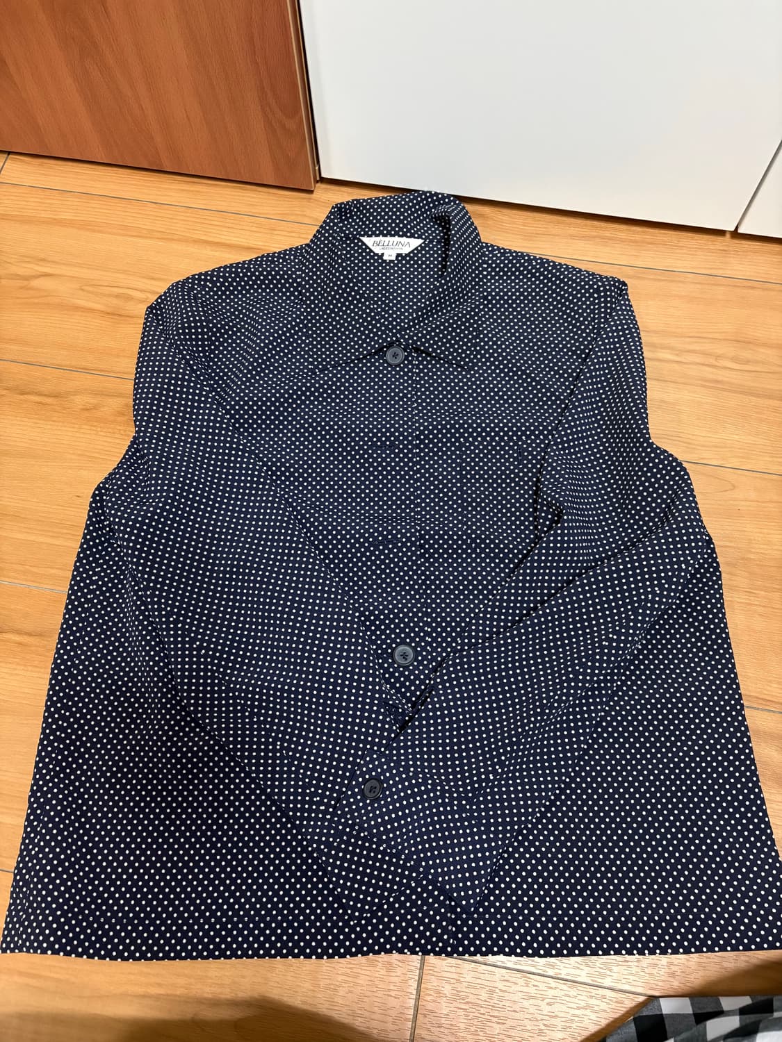 [Vintage] navy dot shirt 상품이미지2