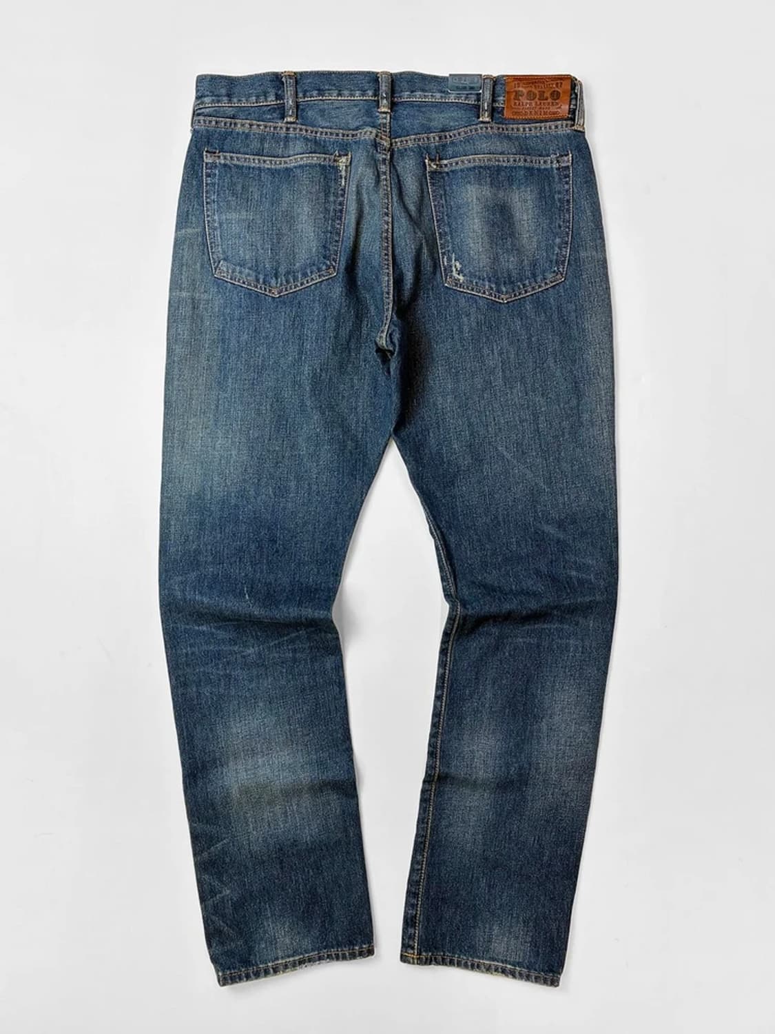 폴로 랄프로렌 가죽 패치드 페이딩 데님 팬츠 PN5404 상품이미지6