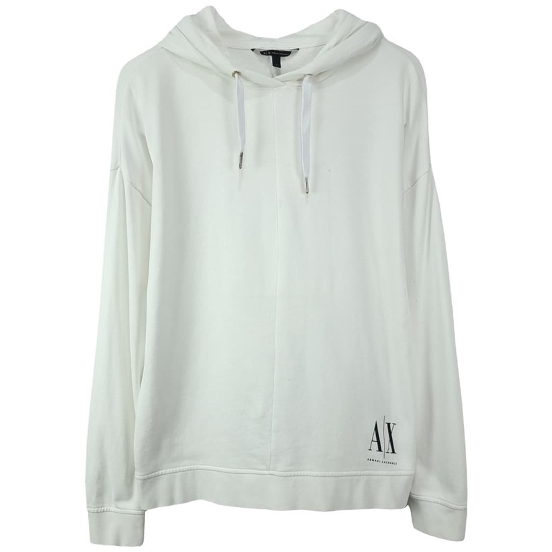 [아르마니] 로고 프린팅 오버핏 후드티 화이트 P01602 상품이미지2