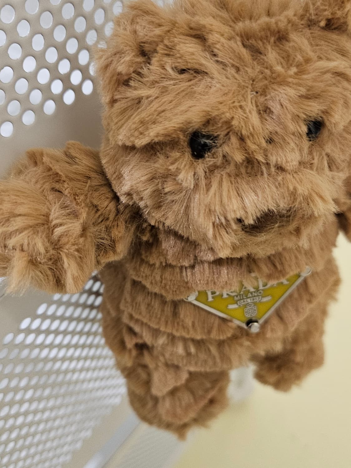 프라다 업사이클링 키링 커스텀 곰돌이 인형 상품이미지1