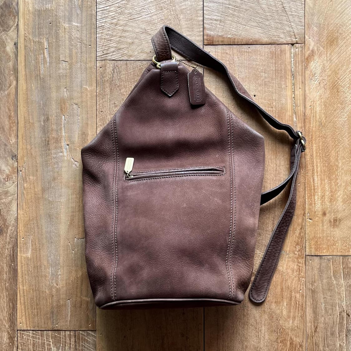 OLD COACH NUBUCK SLING BAG BROWN [USA MADE] 상품이미지2