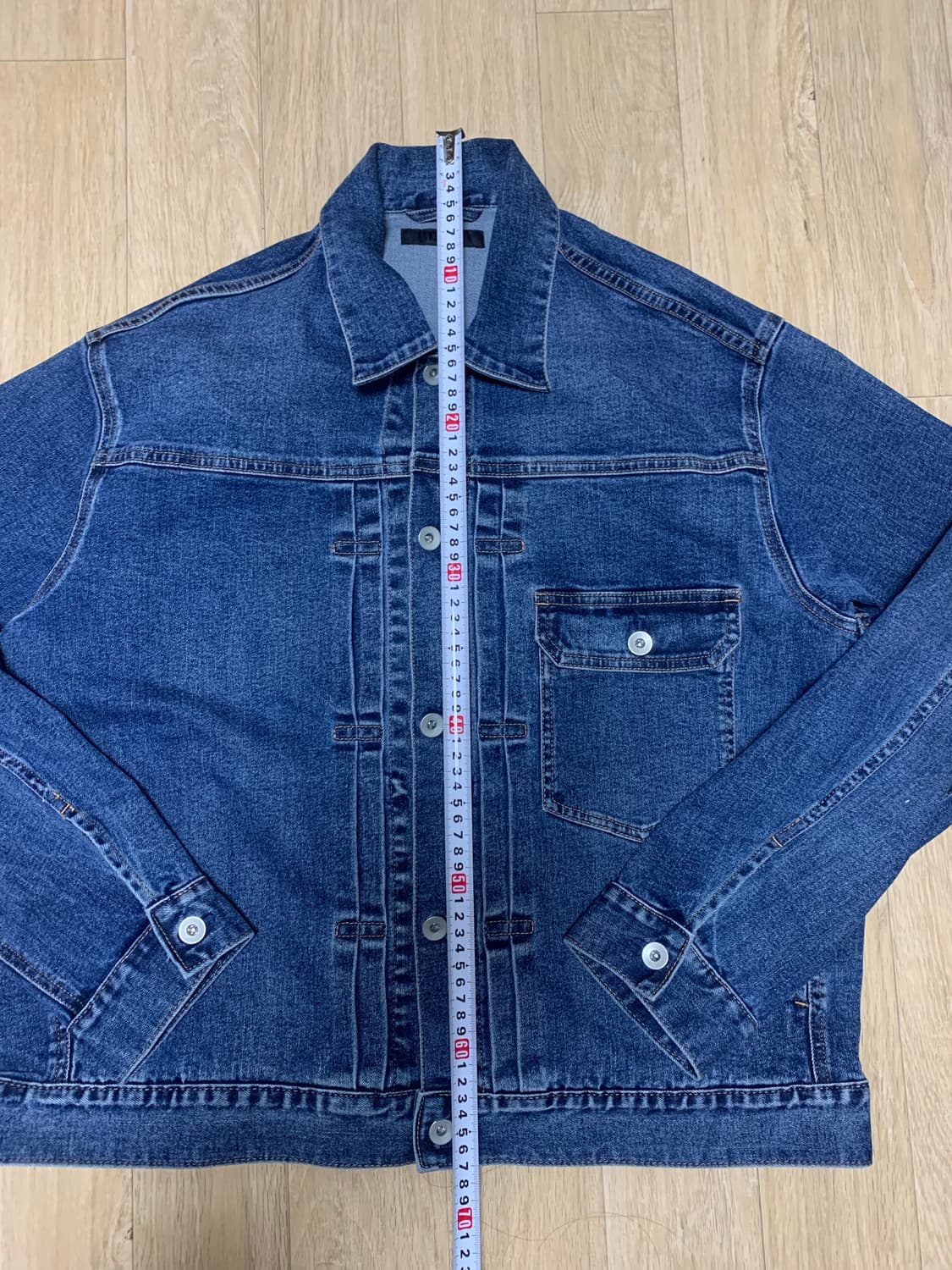 유니클로 타입1 데님자켓 라지 L 상품이미지4