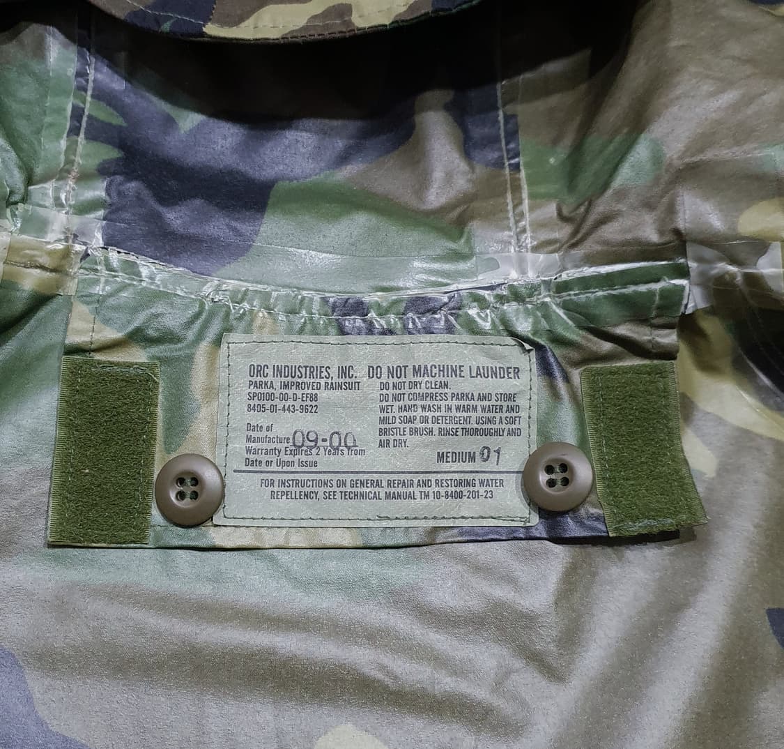 미군 우드랜드 레인파카 우비 m (110 이상) 상품이미지7