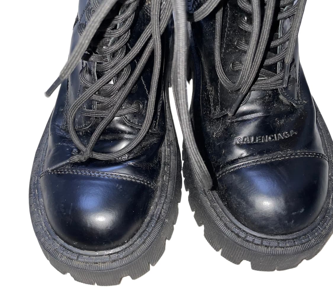 발렌시아가 balenciaga 블랙 레더 워커 부츠 상품이미지4