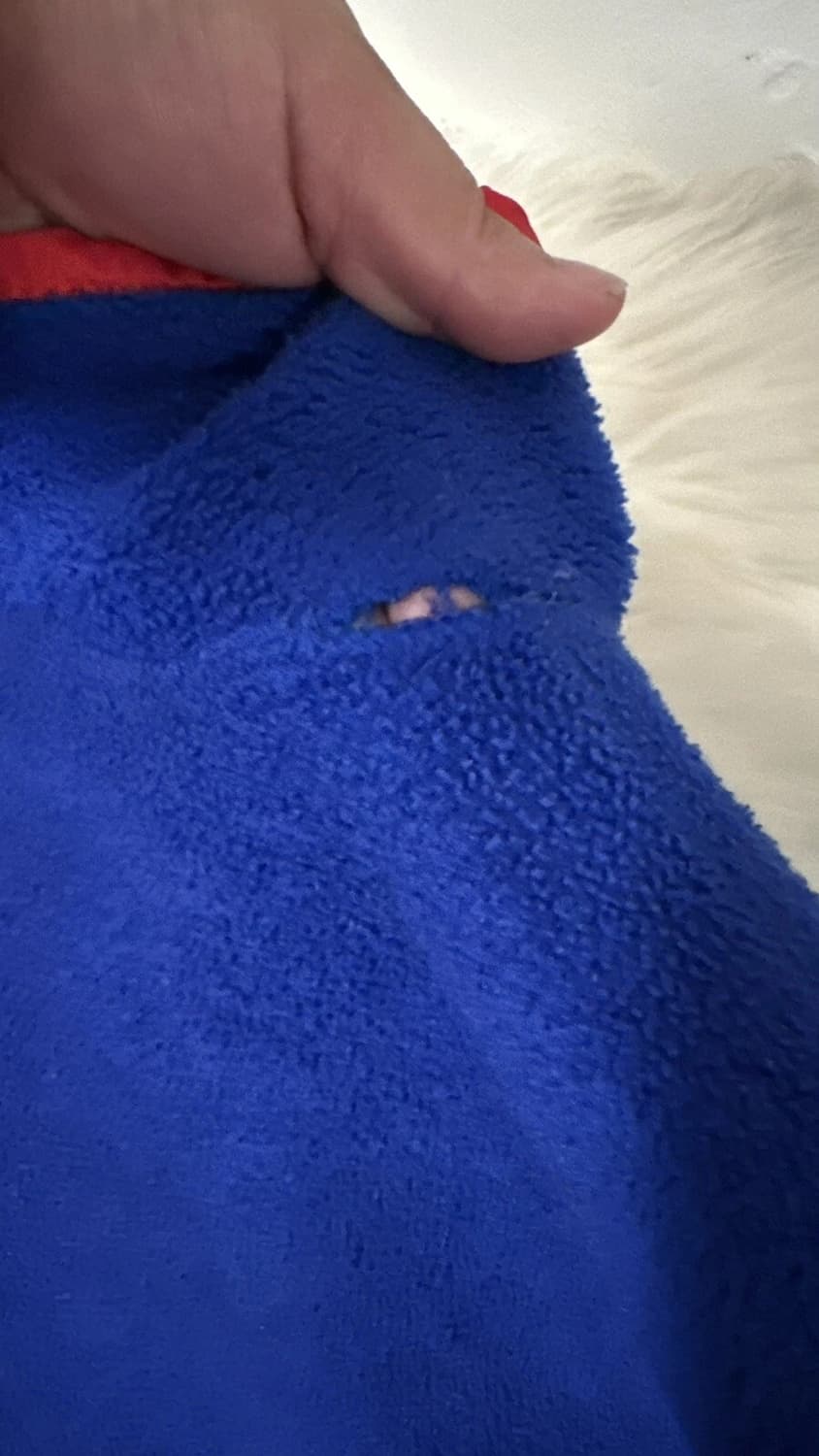 90s 파타고니아 신칠라 스냅-T 블루/레드 USA 상품이미지8