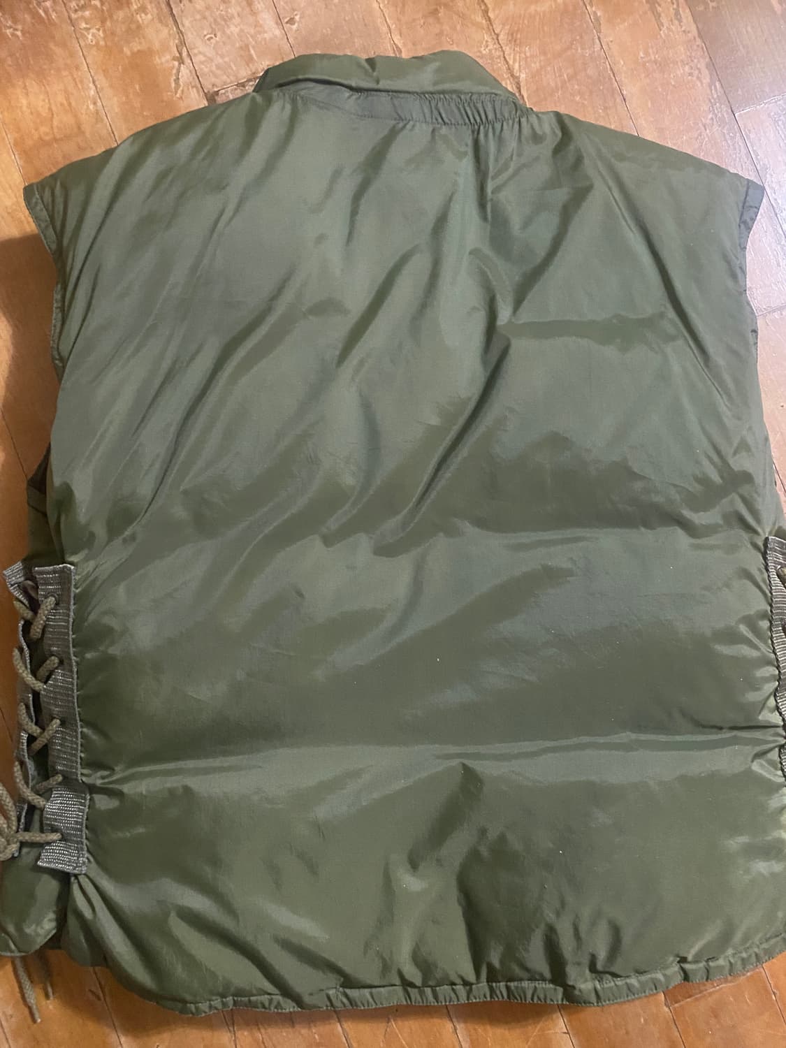 미군 밀리터리 올리브 그린 다운 패딩 조끼 L 상품이미지7