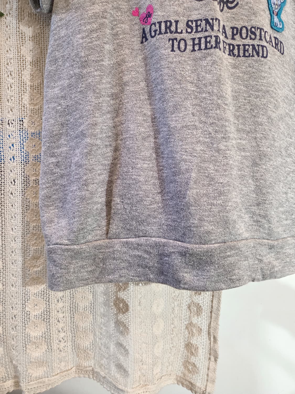 키치 반팔 후드 탑 상품이미지4