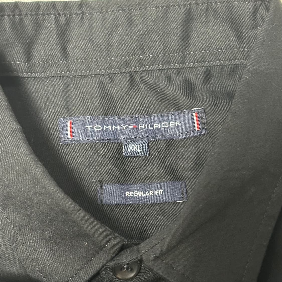 2XL 타미힐피거 레귤러핏 블랙 셔츠 상품이미지4