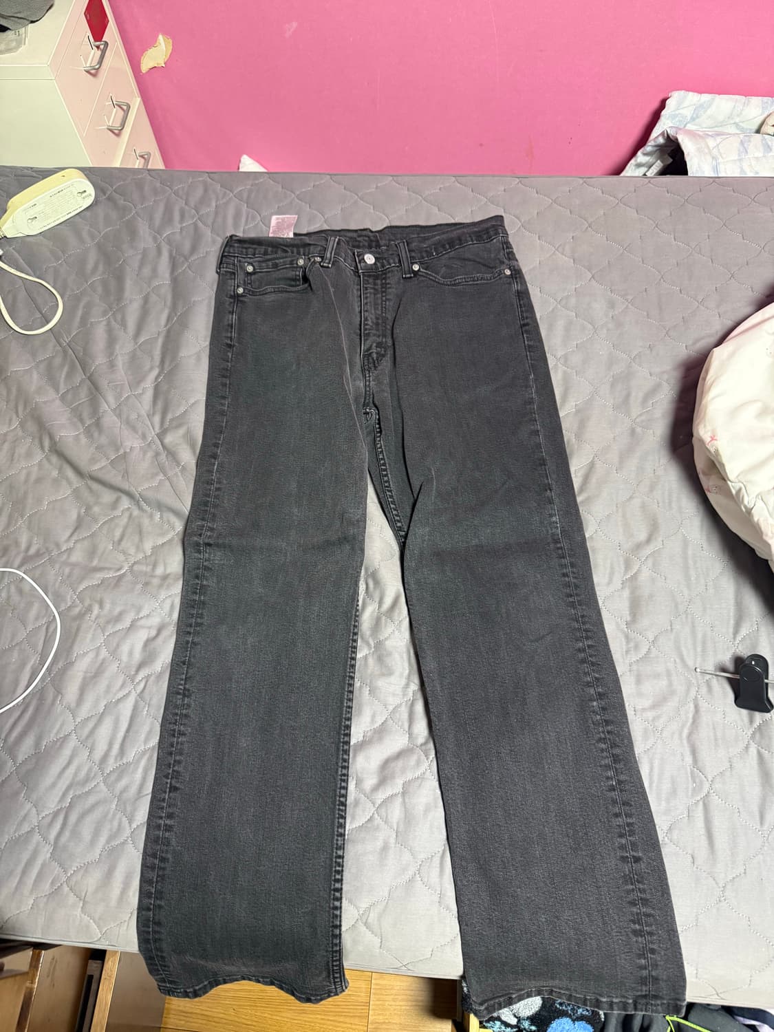 리바이스 514 블랙 데님 팬츠 W36 L30 상품이미지1